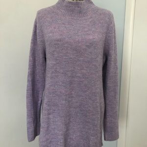 Lavender tunic length sweater
